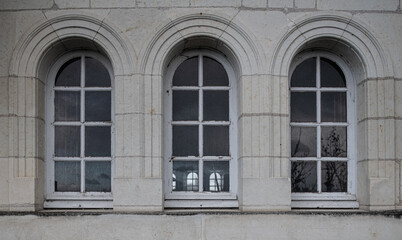 Fototapeta na wymiar windows from a medieval gothic castle