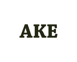 AKE logo design vector template