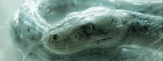 semitransparent snake