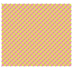 だまし絵（錯視）動く四角　ピンク色