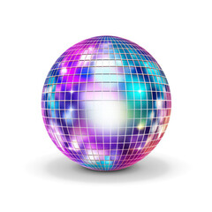 Disco ball  on transparency background PNG