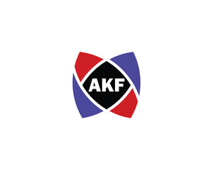 Fototapeta premium AKF logo design vector template