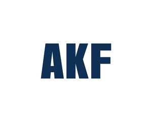 Obraz premium AKF logo design vector template