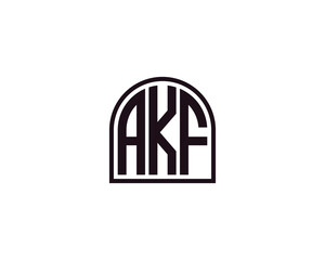 Fototapeta premium AKF logo design vector template