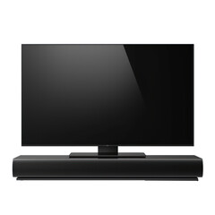 A black TV  on transparency background PNG