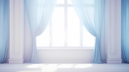 3D rendering minimalist interior room, empty room, minimalist style interior background