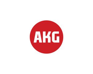 AKG Logo design vector template