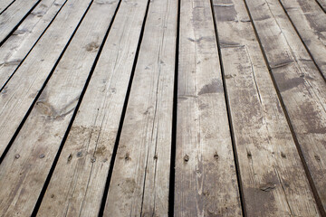 Old wood planks grunge background, wooden fence texture.