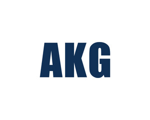 AKG Logo design vector template