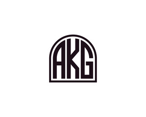 AKG Logo design vector template
