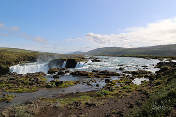 Fototapeta premium Godafoss waterfall is one of the most famous waterfalls Iceland