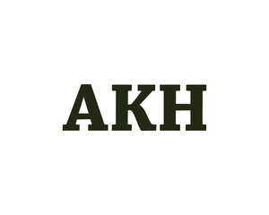 AKH Logo design vector template