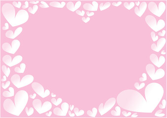 ハートがのデザインの背景イラスト素材