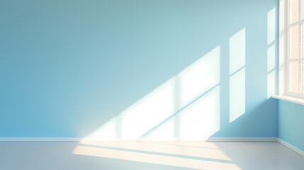 Gradient empty room wall model, minimalist interior, podium 3D product display