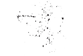 手描きの墨のしぶき、散らばり