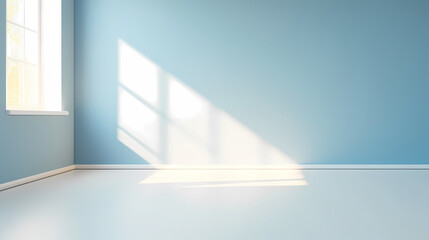 Gradient empty room wall model, minimalist interior, podium 3D product display