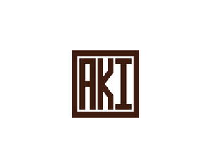 AKI logo design vector template