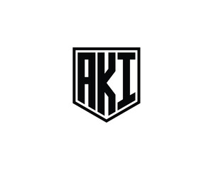 AKI logo design vector template
