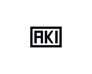 AKI logo design vector template