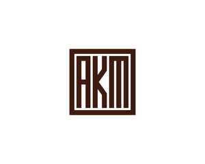 AKM logo design vector template