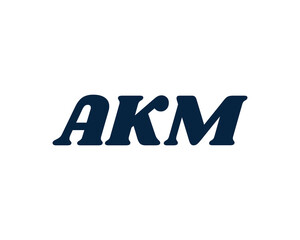 AKM logo design vector template