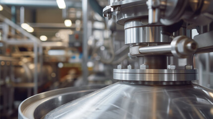 Fototapeta na wymiar Modern machinery in a high-tech manufacturing plant.