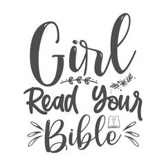 Bible Verse typography design, Hand drawn lettering phrase, Calligraphy t-shirt design, Isolated on white background, SVG files for Cutting