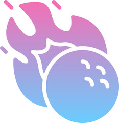 Golf flaming icon