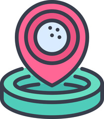 Golf hole icon