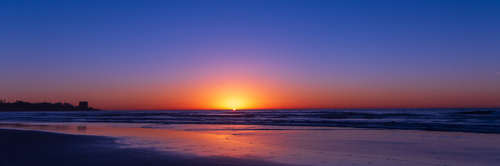 Sunset at Scripps beach in La Jolla, San Diego, California, United States