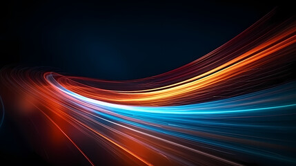 Digital technology blue rhythm wavy lines abstract graphic poster web page ppt background