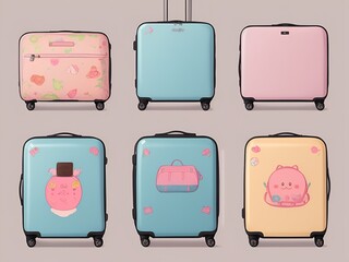 Suitcase collection,luggage collection, set of baggage