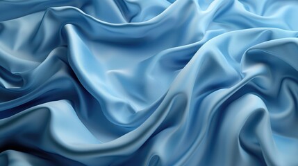 Fototapeta premium abstract blue silk folded drapery background