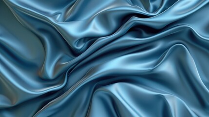 Obraz premium abstract blue silk folded drapery background