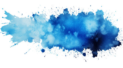 Obrazy na Plexi  watercolor stain blue paint splatter