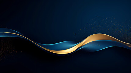 Digital technology blue rhythm wavy lines abstract graphic poster web page ppt background