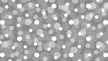 Grey seamless pattern with white circles