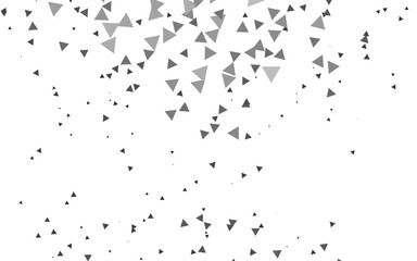 Fototapeta na wymiar Light Silver, Gray vector template with crystals, triangles. Decorative design in abstract style with triangles. Template for wallpapers.