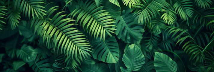 Background with jungle plants. Invitation card with plant motif.	