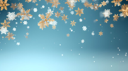 Snowflake background, winter cold texture frozen icy illustration snow frost