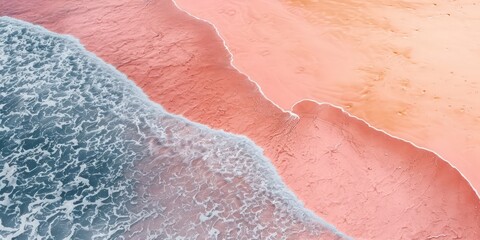 Fototapeta premium Top view high vantage point, this photograph blends aerial perspectives creating a visual masterpiece that conveys both a sense of depth and an emotional connection through its subtle and soothing.