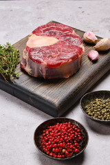 Piece of raw prime beef meat