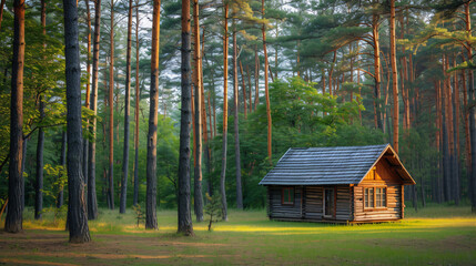 Small wooden house
