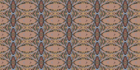 Shibori pattern. Ikat textile. Tie dye print. Lace seamless stencil. Moroccan tile. Folk geometric ornament. Japanese shibori pattern. Watercolor batik paint, silk fabric. Ethnic carpet motif. Vector 