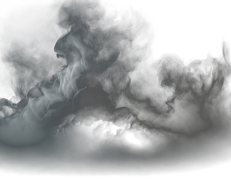 Realistic fog effect on transparent background, enhancing atmosphere and adding depth to your designs