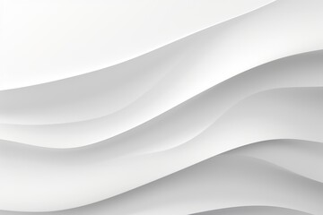 White abstract background, bas-relief of smooth curved lines made of plaster, paper. Wavy organic texture. Clean simple website design, wallpaper.