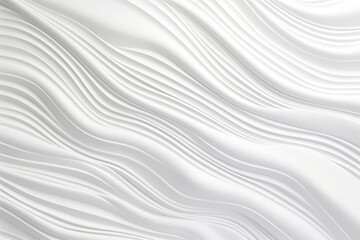 White abstract background, bas-relief of smooth curved lines made of plaster, paper. Wavy organic texture. Clean simple website design, wallpaper.