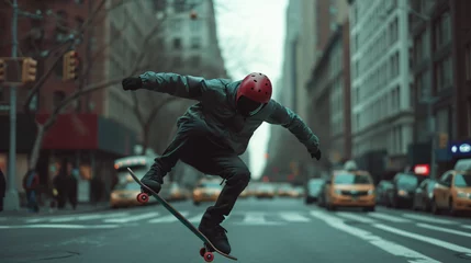 Foto op Plexiglas Alien Doing skating in streets ok New York © UsamaR