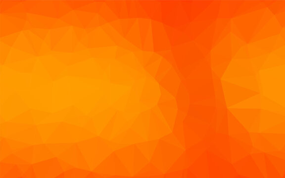 Light Orange vector abstract mosaic backdrop. Modern geometrical abstract illustration with gradient. Brand new style for your business design.