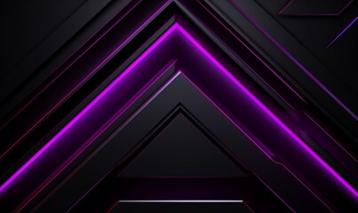 Fototapeta premium black glowing neon light background